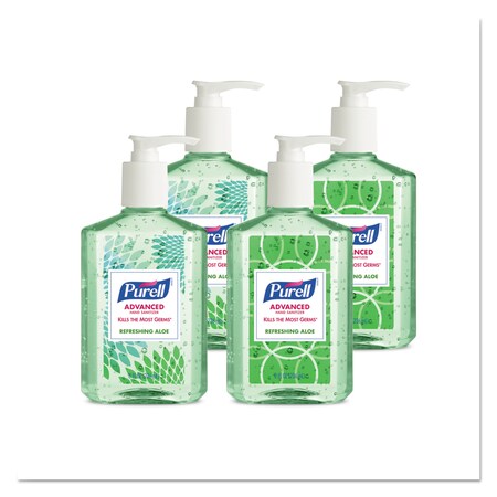 Purell Hand Sanitizer Soothing Gel, Fresh Scent w/Aloe/Vitamin E, 8 oz, PK24 9674-06-ECDECO